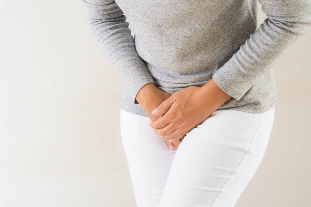 Woman with bladder problem
