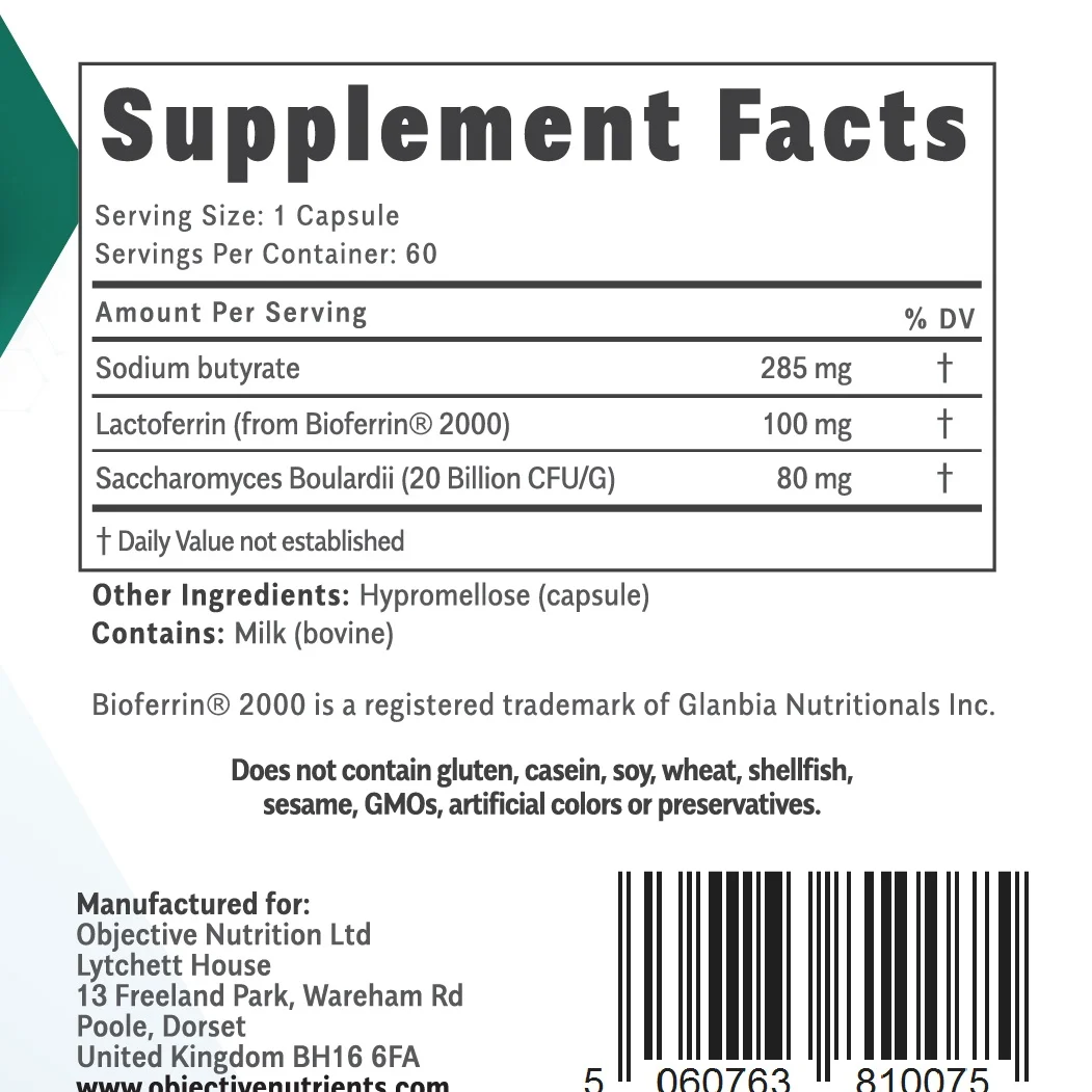 Gutmax supplement facts