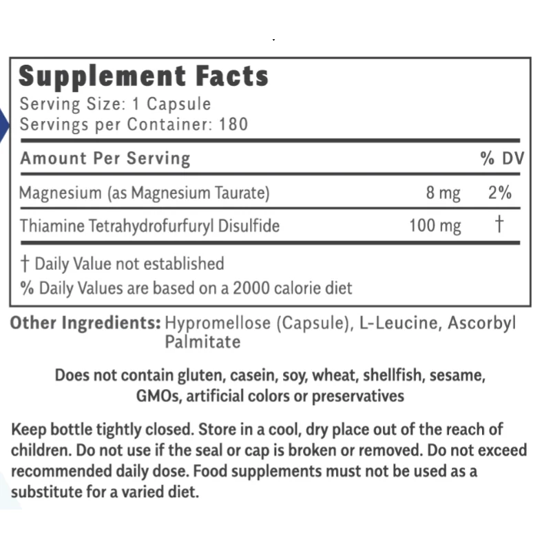 NewThiamax Ingredients