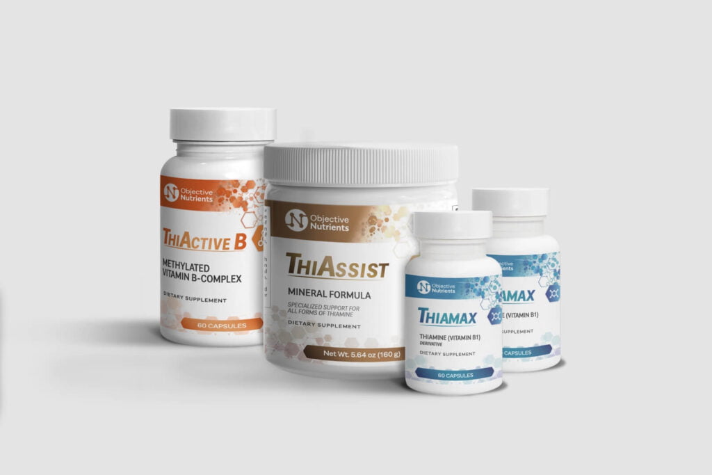 Image of bundled products which includes Thiamax, Thiassist and ThiActive B