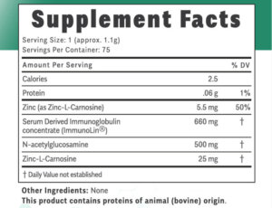 Better GI Back Label
